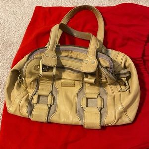 Authentic Jimmy Choo Leather and Suede Malena Bag